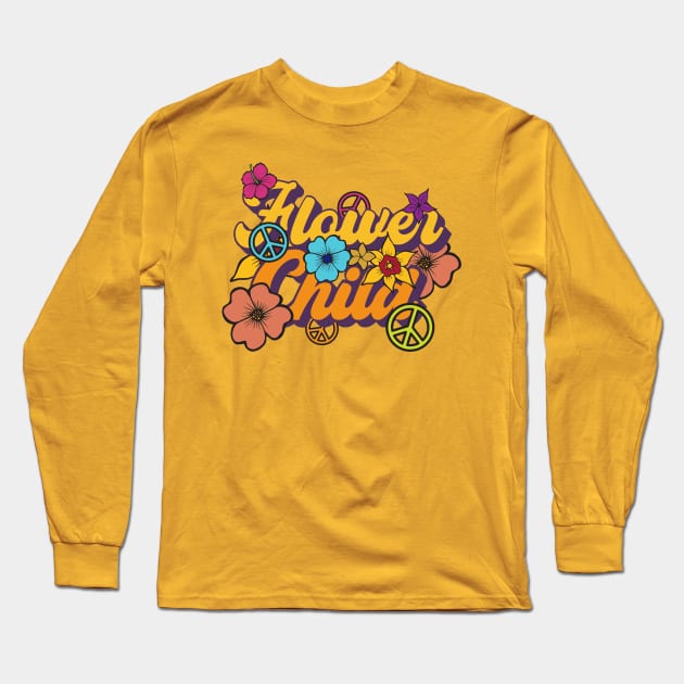 Flower child Long Sleeve T-Shirt by Nici Design